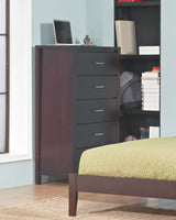 Nevis Five Drawer Chest in Espresso - Ornate Home