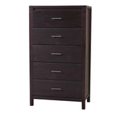 Nevis Five Drawer Chest in Espresso - Ornate Home