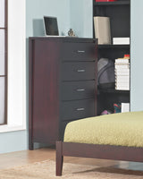 Nevis Five Drawer Chest in Espresso - Ornate Home