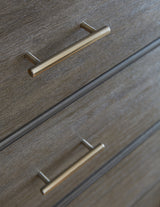 Nevis Five Drawer Chest in Sharkskin - Ornate Home