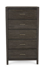 Nevis Five Drawer Chest in Sharkskin - Ornate Home