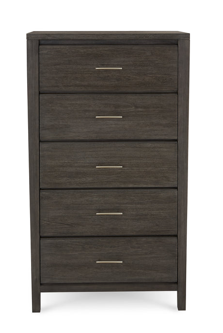 Nevis Five Drawer Chest in Sharkskin - Ornate Home