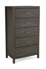 Nevis Five Drawer Chest in Sharkskin - Ornate Home