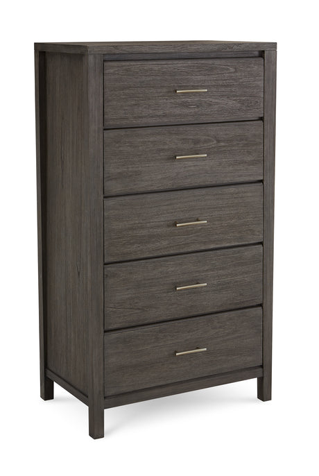 Nevis Five Drawer Chest in Sharkskin - Ornate Home