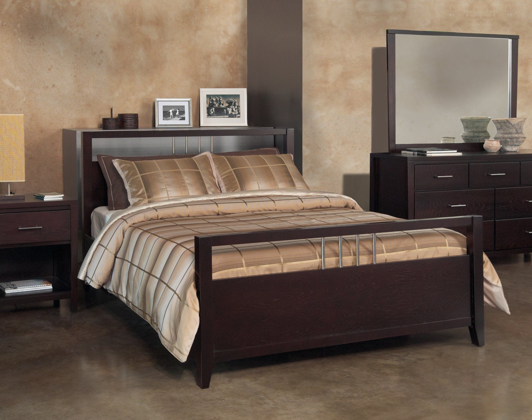 Nevis Full Platform Storage Bed in Espresso - Ornate Home