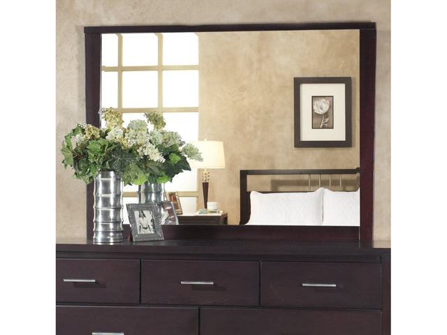 Nevis Landscape Mirror In Espresso - Ornate Home