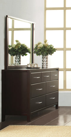 Nevis Landscape Mirror In Espresso - Ornate Home