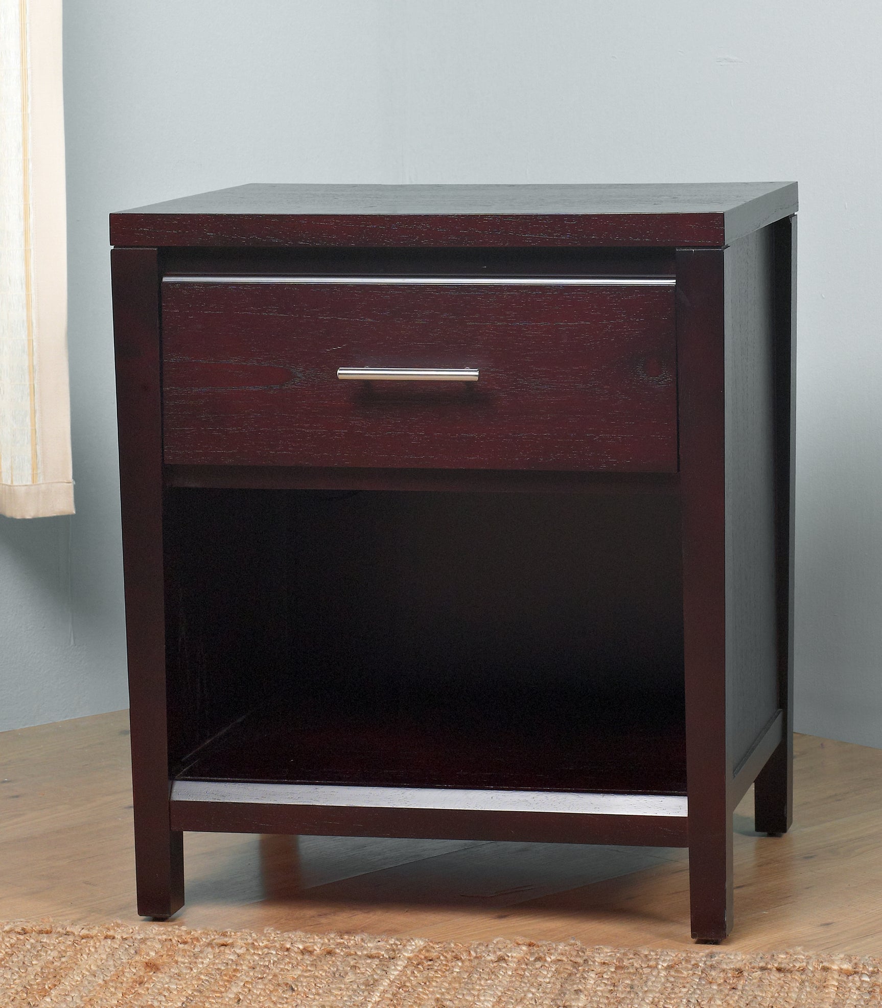 Nevis One Drawer Nightstand in Espresso - Ornate Home
