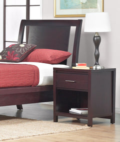 Nevis One Drawer Nightstand in Espresso - Ornate Home