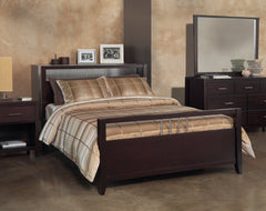 Nevis Queen Platform Storage Bed in Espresso - Ornate Home