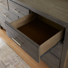 Nevis Seven Drawer Dresser in Sharkskin - Ornate Home