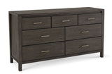 Nevis Seven Drawer Dresser in Sharkskin - Ornate Home