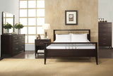 Nevis Wood Eastern King Platform Bed in Espresso - Ornate Home