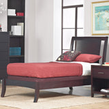 Nevis Wood Eastern King Sleigh Bed in Espresso - Ornate Home