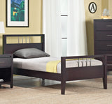 Nevis Wood Full Platform Bed in Espresso - Ornate Home