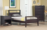 Nevis Wood Full Platform Bed in Espresso - Ornate Home