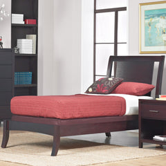 Nevis Wood Full Sleigh Bed in Espresso - Ornate Home