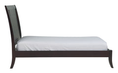 Nevis  Wood Queen Sleigh Bed in Espresso - Ornate Home