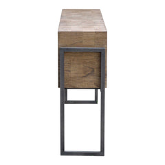 Nevis Woodtone Contemporary Console Table - Ornate Home