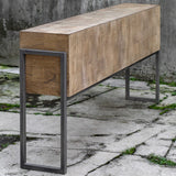 Nevis Woodtone Contemporary Console Table - Ornate Home