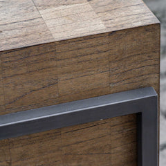 Nevis Woodtone Contemporary Console Table - Ornate Home