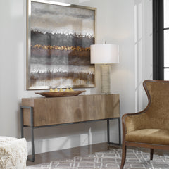 Nevis Woodtone Contemporary Console Table - Ornate Home