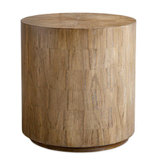 Nevis Woodtone Cylinder Side Table - Ornate Home