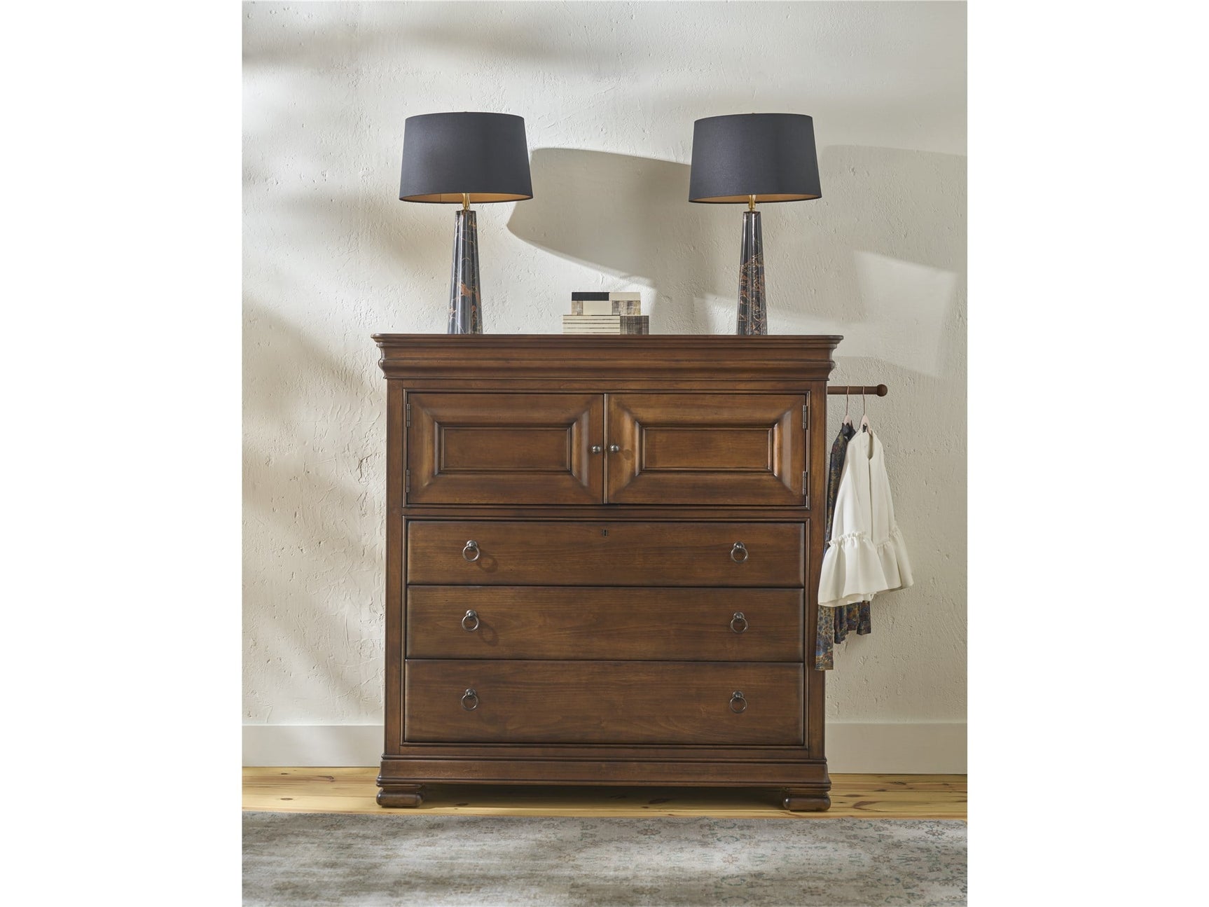 New Lou Cognac Dressing Chest - Ornate Home