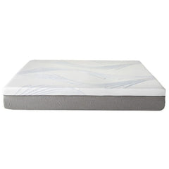 New Pluma White/Gray 12" SensaFlex GelLux Queen Mattress - Ornate Home