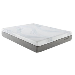 New Pluma White/Gray 12" SensaFlex GelLux Queen Mattress - Ornate Home