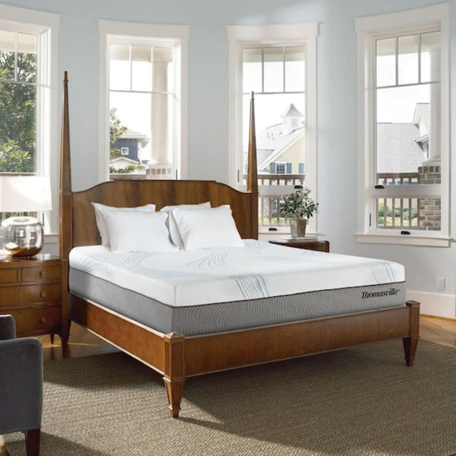 New Pluma White/Gray 12" SensaFlex GelLux Queen Mattress - Ornate Home