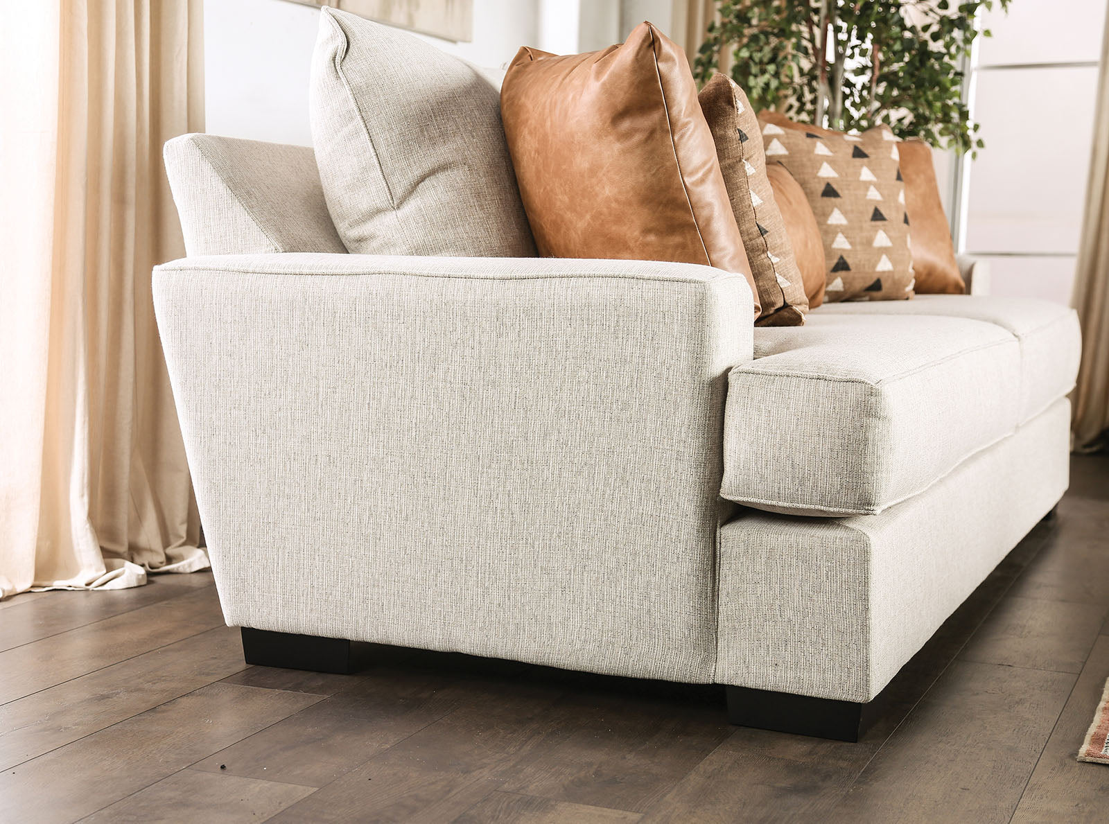 New meadows Sand/Caramel Loveseat - Ornate Home