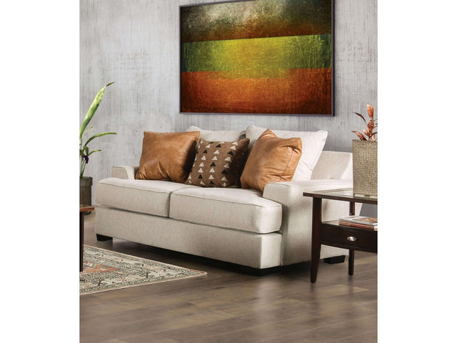 New meadows Sand/Caramel Loveseat - Ornate Home