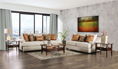 New meadows Sand/Caramel Loveseat - Ornate Home