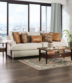 New meadows Sand/Caramel Sofa & Loveseat - Ornate Home