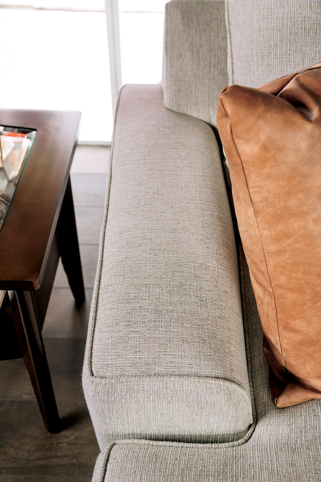 New meadows Sand/Caramel Sofa & Loveseat - Ornate Home