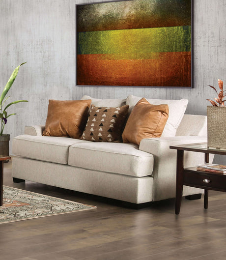 New meadows Sand/Caramel Sofa & Loveseat - Ornate Home
