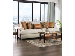 New meadows Sand/Caramel Sofa - Ornate Home