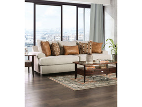 New meadows Sand/Caramel Sofa - Ornate Home
