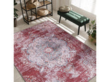 Rain Rust Red Modern Bohemian NonSlip Indoor Area Rugs - Ornate Home