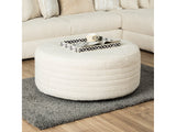 Newberg Ivory Ottoman - Ornate Home