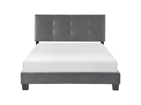 Newberry Dark Gray Full Platform Bed - Ornate Home