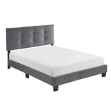 Newberry Dark Gray Full Platform Bed - Ornate Home