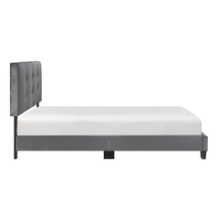 Newberry Dark Gray Full Platform Bed - Ornate Home