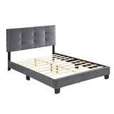 Newberry Dark Gray Full Platform Bed - Ornate Home