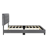 Newberry Dark Gray Full Platform Bed - Ornate Home