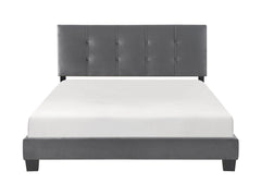 Newberry Dark Gray Queen Platform Bed - Ornate Home