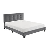 Newberry Dark Gray Queen Platform Bed - Ornate Home