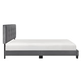 Newberry Dark Gray Queen Platform Bed - Ornate Home