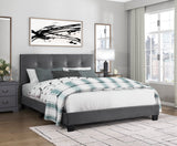 Newberry Dark Gray Queen Platform Bed - Ornate Home